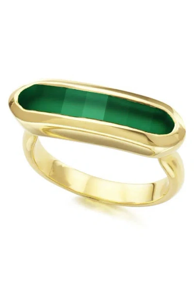 Monica Vinader Baja Stone Ring In Gold