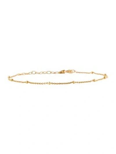 Pre-owned Monica Vinader Bead Station Chain Link Bracelet, 7.75" In Multi