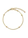 Monica Vinader Beaded Rope-chain Bracelet In Gold