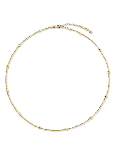 Monica Vinader Beaded Rope-chain Necklace In Gold