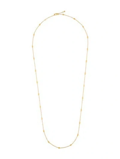 Pre-owned Monica Vinader Beaded Station Necklace, 30" In Multi