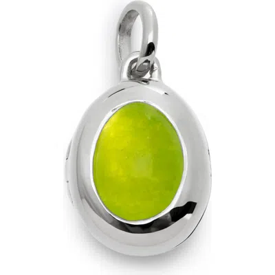 Monica Vinader Birthstone Locket Pendant In Green