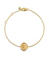 Monica Vinader Gold Initial Stamp J Chain Bracelet In Gold