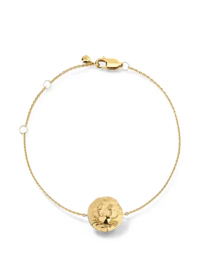 Monica Vinader Cancer Zodiac Chain Bracelet In Gold