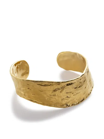 Monica Vinader Gold Capri Cuff In 18ct Gold Vermeil