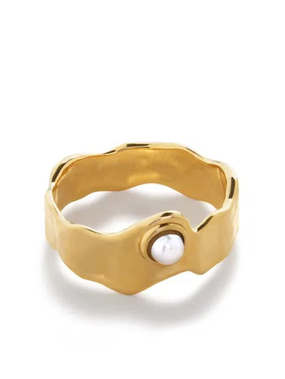 MONICA VINADER CAPRI PEARL STACKING RING 