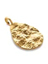 Monica Vinader Gold Capri Teardrop Pendant In Gold