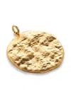 Monica Vinader Gold Capri Round Disc Pendant Charm In Gold