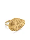 Monica Vinader Gold Capri Teardrop Ring In Gold