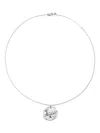 Monica Vinader Womens Capricorn Zodiac Sterling-silver Pendant Necklac In Metallic