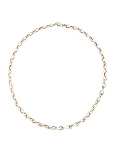 Pre-owned Monica Vinader Chain Link Necklace, 20" In Multi