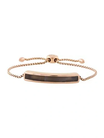 Pre-owned Monica Vinader Chalcedony Baja Bracelet, 9.25" In Multi