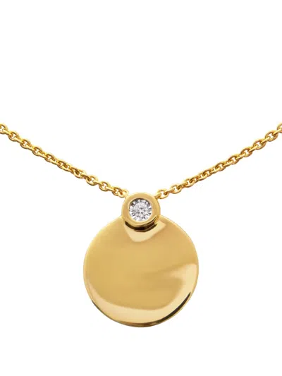 Monica Vinader Circular-pendant Chain Necklace In Gold