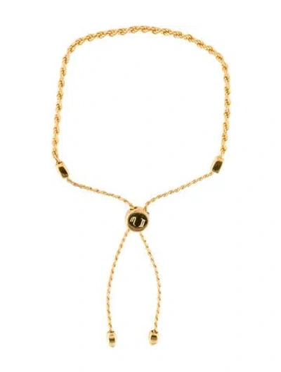 Pre-owned Monica Vinader Corda Friendship Chain Bracelet, 9" In Multi