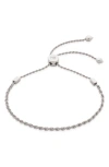 Monica Vinader Corda Rope Chain Friendship Bracelet In Silver