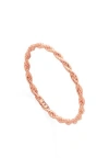 Monica Vinader Corda Recycled 18ct Rose Gold-plated Vermeil Sterling Silver Ring