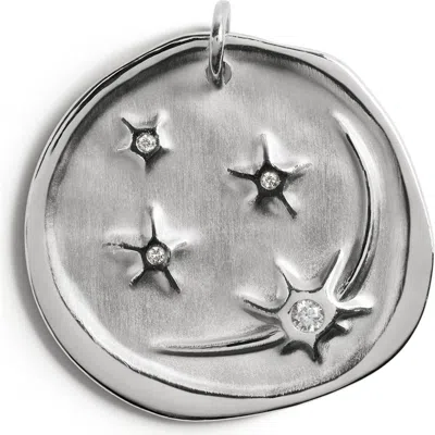 Monica Vinader Cosmic Ancient Coin Lab Grown Diamond Charm In Metallic