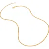 Monica Vinader Recycled 18ct Yellow Gold Vermeil On Sterling Silver Beaded Curb Chain Necklace In Yellow Gold