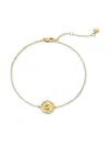 Monica Vinader D-stamp Chain Bracelet In Gold