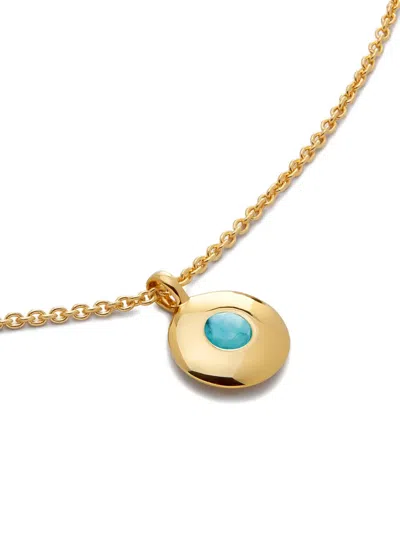 Monica Vinader December Birthstone Necklace In Gold