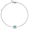 Monica Vinader December Birthstone Turquoise Bracelet In Metallic