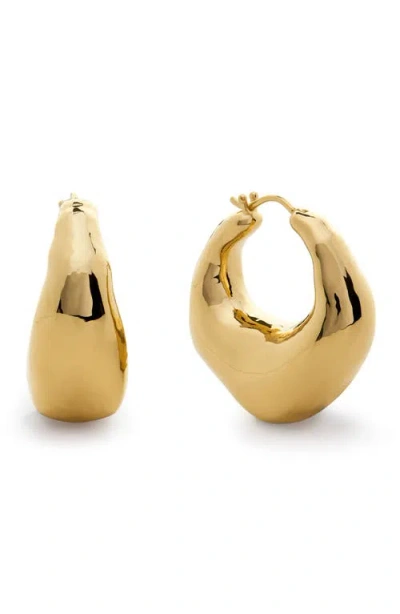 Monica Vinader Deia Bold Large Hoop Earrings In Gold