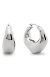 Monica Vinader Deia Bold Large Hoop Earrings In Silver