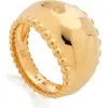 Monica Vinader Gold Plated Vermeil Silver Deia Beaded Ring In Gold