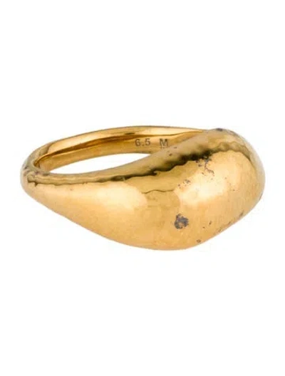 Pre-owned Monica Vinader Deia Domed Ring In Multi