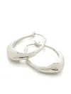 Monica Vinader Deia Medium Hoop Earrings In Silver