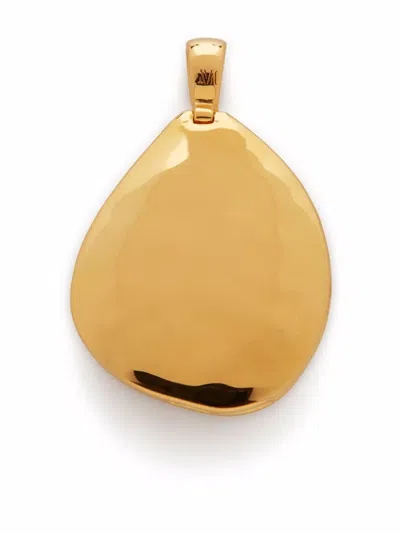 Monica Vinader Deia-pebble Locket In Gold