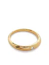 Monica Vinader Gold Deia Diamond Ring Lab Grown Diamond In Gold