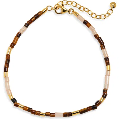 Monica Vinader Delphi Beaded Bracelet In Multi