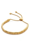 Monica Vinader Delphi Friendship Bracelet In 18ct Gold Vermeil/ Silver