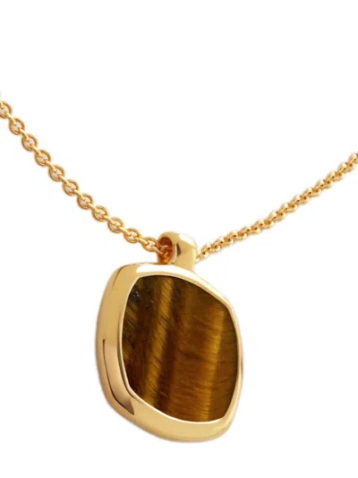 Monica Vinader Delphi Gemstone Necklace In Gold