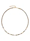 Monica Vinader Womens Brown Delphi Gemstone 18ct Yellow Gold Vermeil And Tiger Eyes Beaded Necklac In Brown