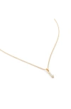 Monica Vinader Diamond Alphabet Pendant Necklace In 18ct Gold Vermeil Sterling I