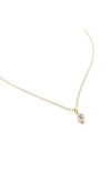 Monica Vinader Diamond Alphabet Pendant Necklace In 18ct Gold Vermeil Sterling O