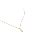 Monica Vinader Diamond Alphabet Pendant Necklace In 18ct Gold Vermeil Sterling Q
