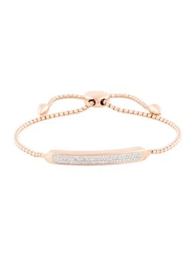 Pre-owned Monica Vinader Diamond Baja Bracelet, 9" In Multicolor