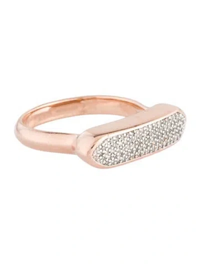 Pre-owned Monica Vinader Diamond Baja Cocktail Ring In Multi