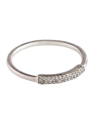 Pre-owned Monica Vinader Diamond Band In Multi