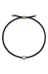 Monica Vinader Lab Grown Diamond Slider Bracelet In Gold