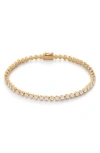 Monica Vinader Diamond Essential Tennis Bracelet In 18ct Gold Vermeil On Sterling