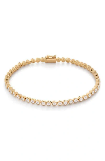 Monica Vinader Diamond Essential Tennis Bracelet In Gold