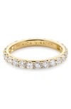 Monica Vinader Gold Diamond Eternity Ring 2.5mm Lab Grown Diamond In Gold