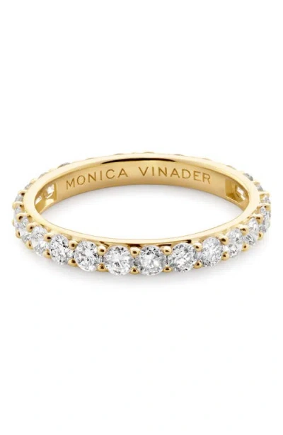 Monica Vinader Diamond Eternity Ring In 14k Gold/diamond