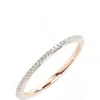 Monica Vinader Diamond Eternity Ring In Diamond/rose Gold
