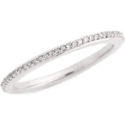 Monica Vinader Diamond Eternity Ring In Diamond/sterling Silver