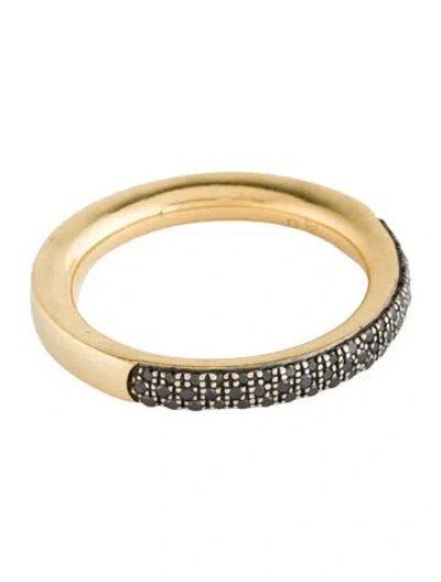Pre-owned Monica Vinader Diamond Fiji Band In Multicolor